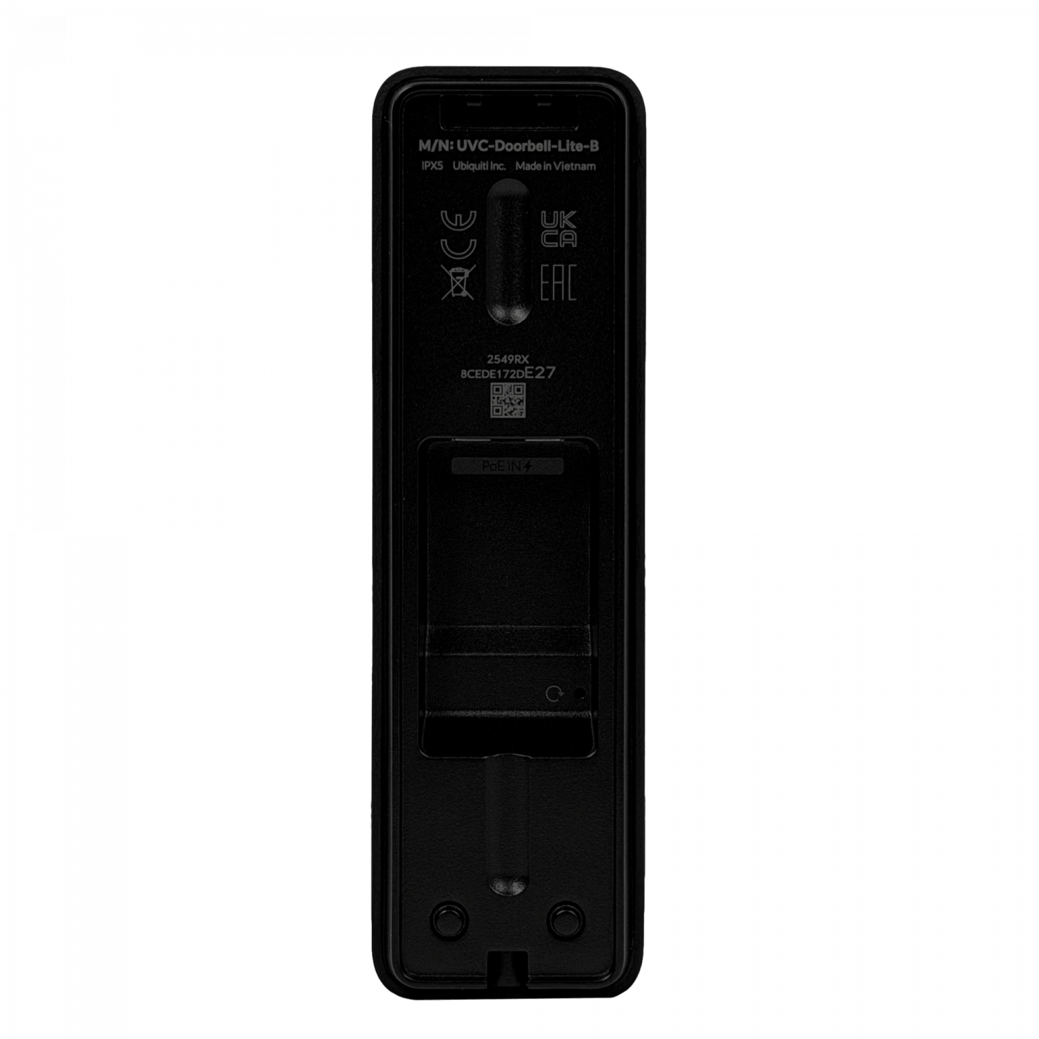 UBIQUITI Negro Timbre 5MP Audio/Mic 1-100 PoE IPX5 IR5m Protect - Imagen 3